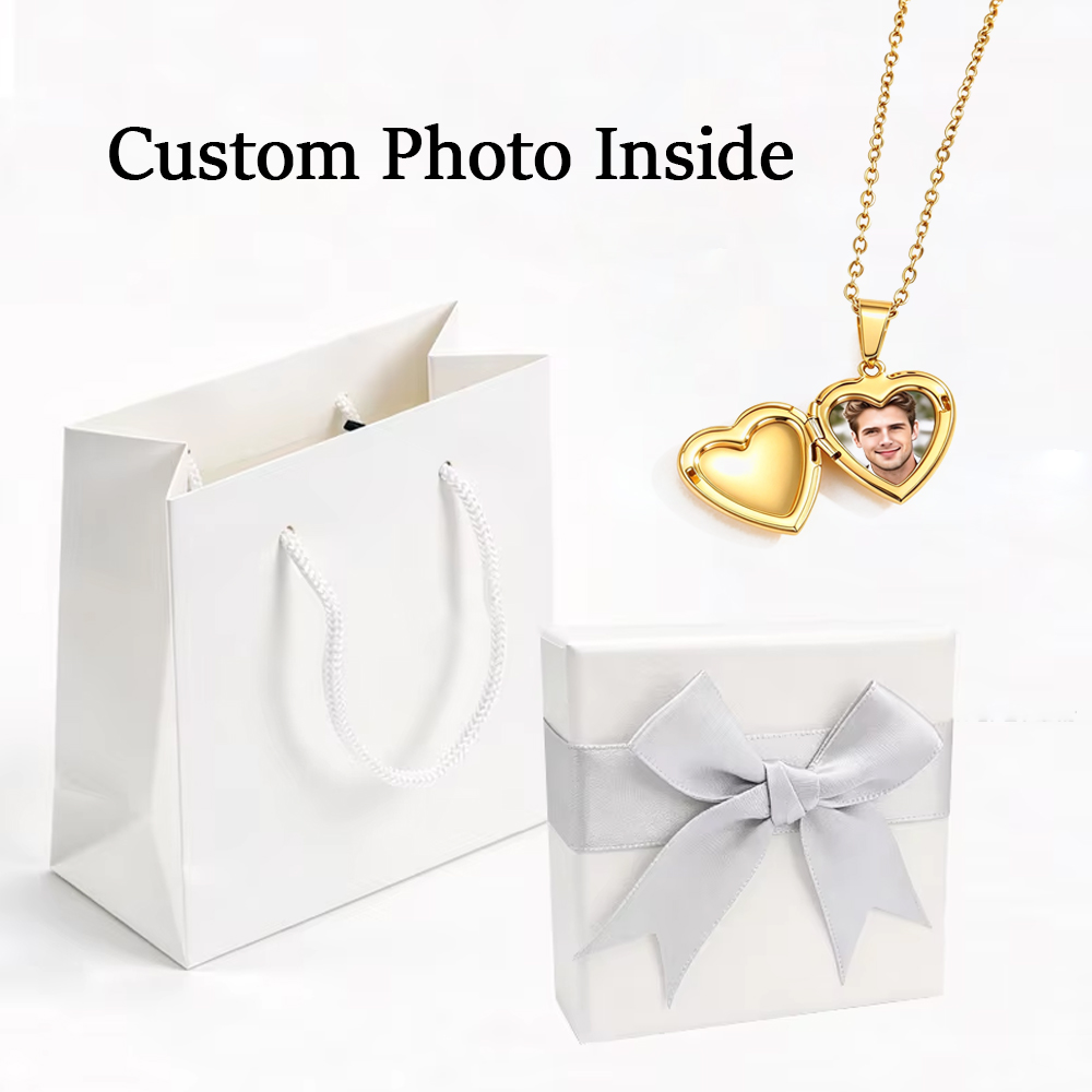 Personalized Photo Heart Locke - Heart Locket Necklace Photo ulasan dan harga
