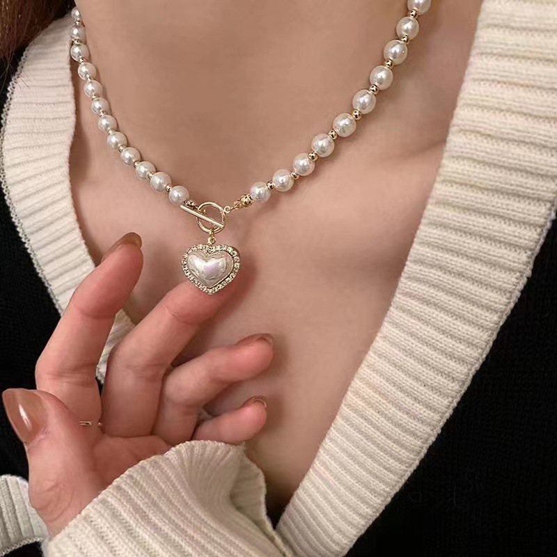 New Vintage Imitation Pearl Ch - Pearl Choker Necklace Vintage ulasan dan harga