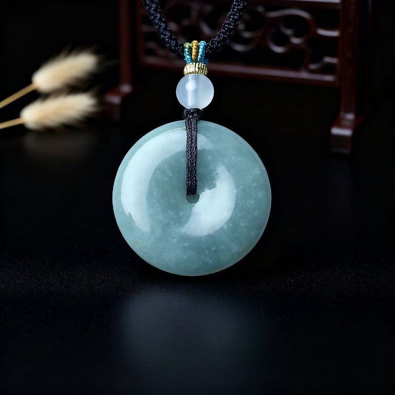 New Real Natural Jade Donut Pi - Necklaces ulasan dan harga