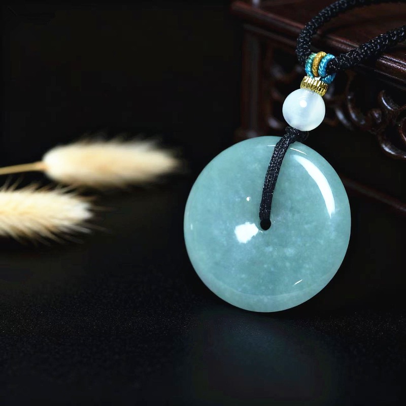 New Real Natural Jade Donut Pi - Necklaces ulasan dan harga