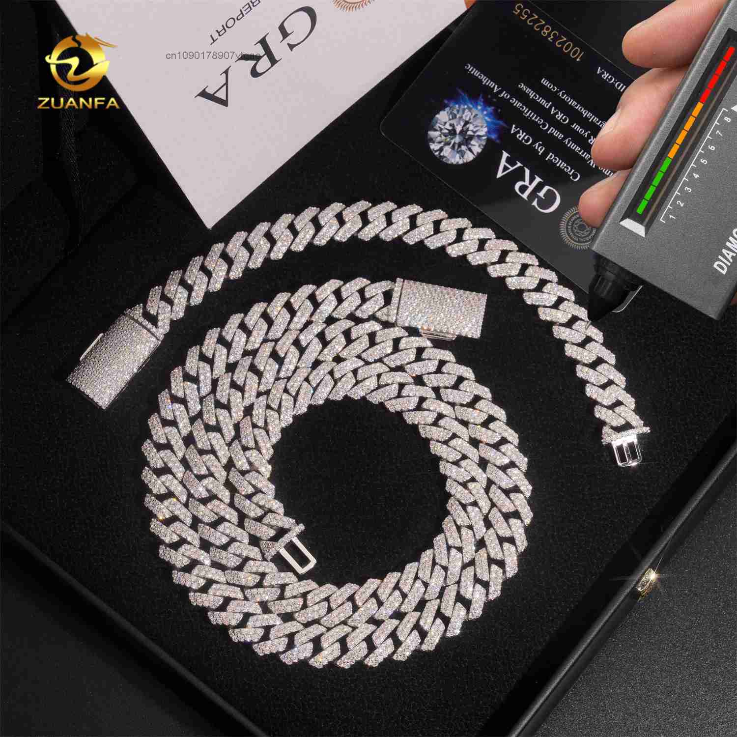 to Ready Ship Iced Out 12mm 2  - Cuban Link Chain 12Mm ulasan dan harga