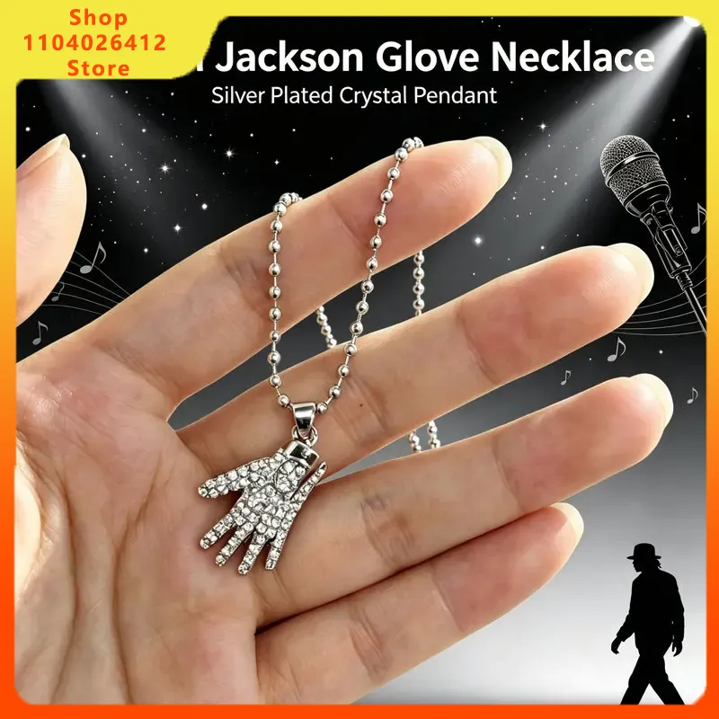 Full Diamond Michael Jackson G - Anime Pendant Necklace ulasan dan harga