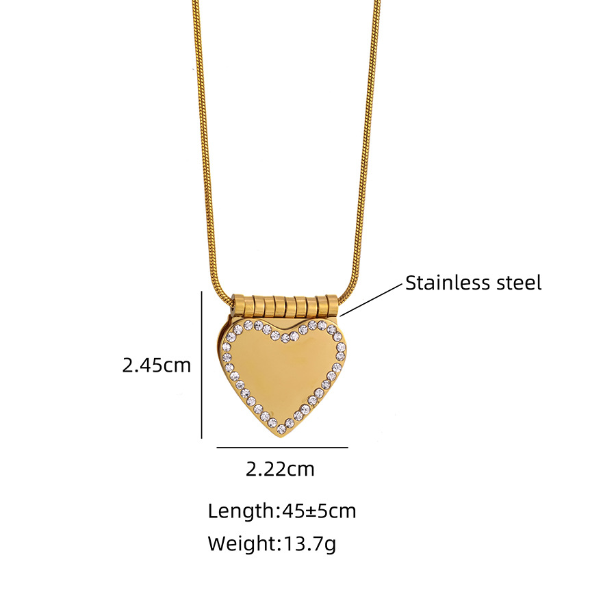 1Piece Heart-shaped Book Locke - Heart Locket Necklace Photo ulasan dan harga