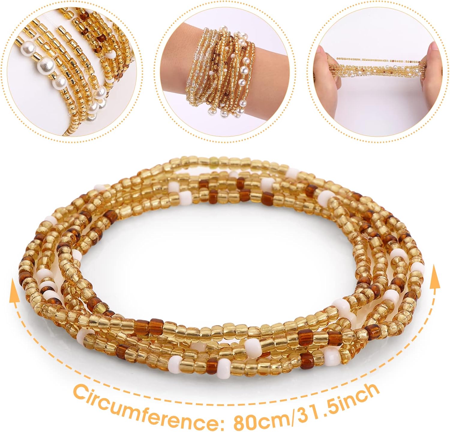 Waist Beads for Women Belly Be - Body Jewelry ulasan dan harga