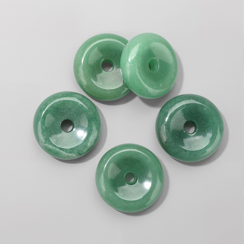 1pc 25MM Circle Donut for Neck - Crystal Pendant Necklace Natural Stone ulasan dan harga