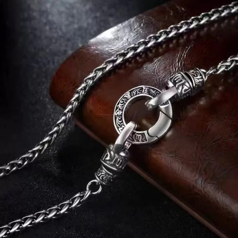 New 925 Sterling Silver Neckla - 925 Sterling Silver Chain Necklace Men ulasan dan harga