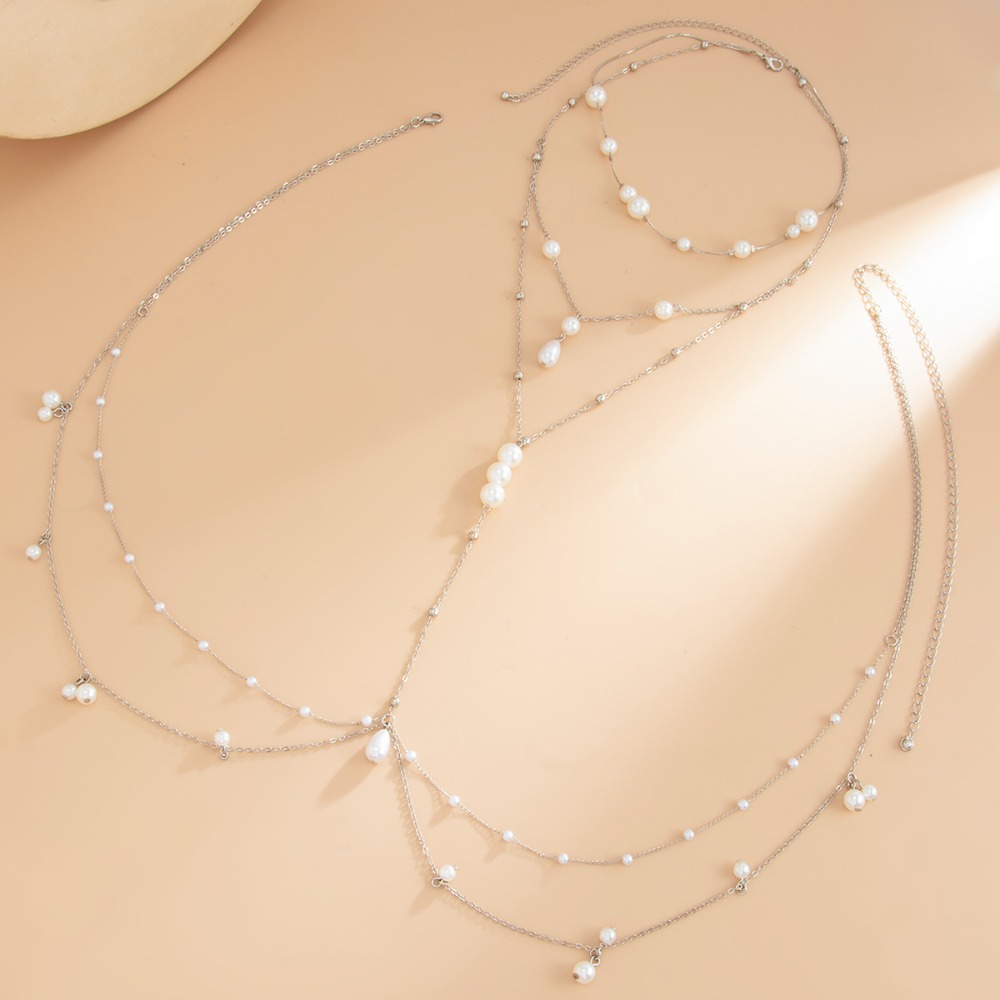 Multi Layer Imitation Pearl Ne - Body Jewelry ulasan dan harga