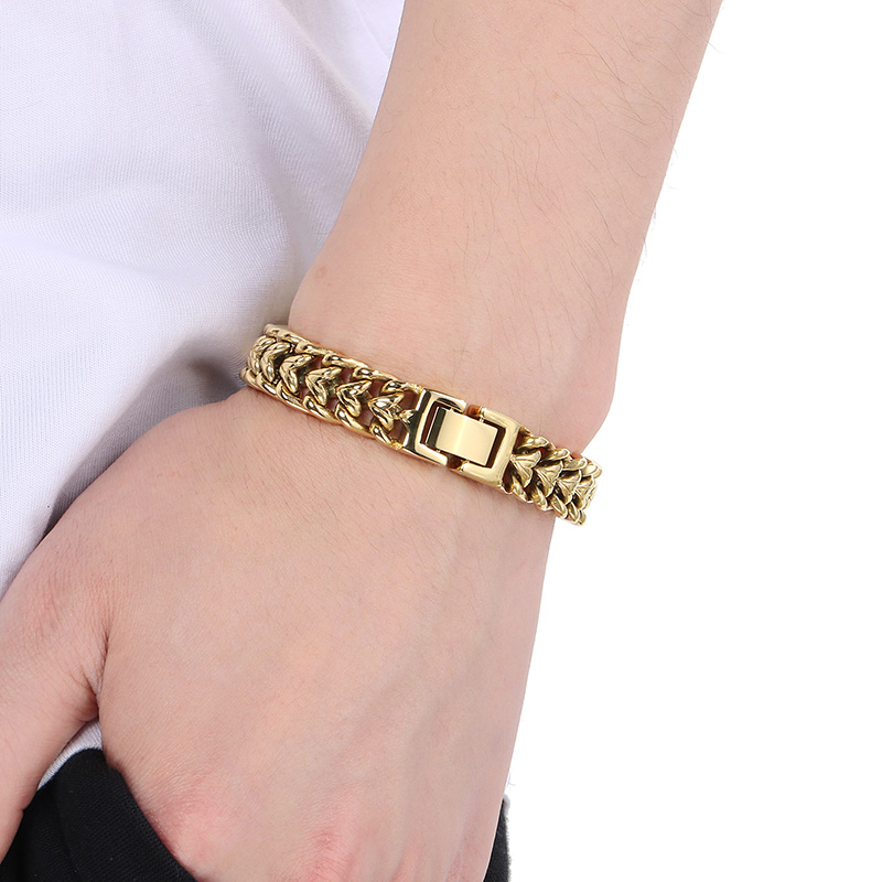 KALEN Shiny Stainless Steel Br - Cuban Link Chain 12Mm ulasan dan harga